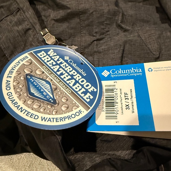 New Columbia Laurelhurst Park Rain jacket, women's 3x - Picture 4 of 6